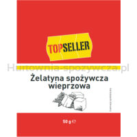 Topseller Żelatyna spożywcza wieprzowa 50g