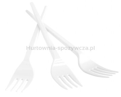 Widelec plastikowy OFFICE PRODUCTS, 17cm, 100szt., biały