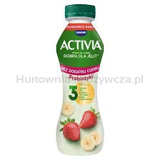 Danone Activia Do Picia truskawka-banan z probiotykami 270g