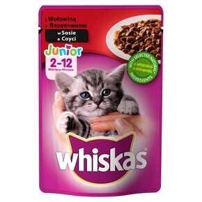 *Whiskas Junior Z Wołowiną 100G Saszetki