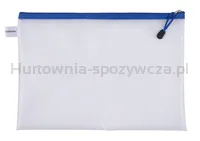 Torebka DONAU Zipper Bag, A4, 343x246 mm, EVA, z suwakiem, niebieska - 2