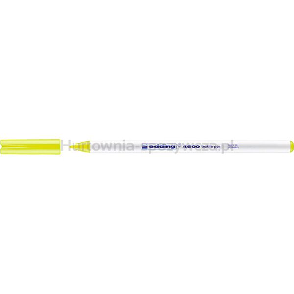 Pisak tekstylny e-4600 EDDING, 1 mm, żółty neon - 2