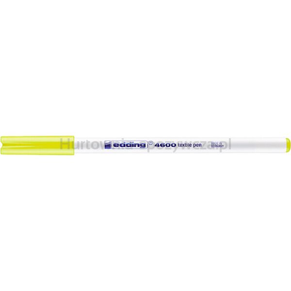 Pisak tekstylny e-4600 EDDING, 1 mm, żółty neon - 3