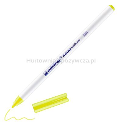 Pisak tekstylny e-4600 EDDING, 1 mm, żółty neon