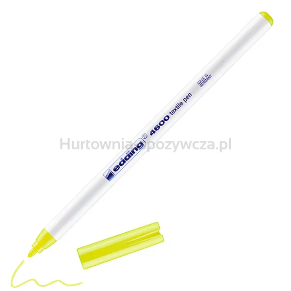 Pisak tekstylny e-4600 EDDING, 1 mm, żółty neon