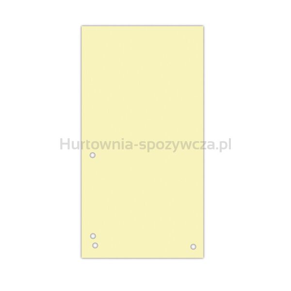 Donau Przekładki Karton 1/3 A4, 235x105mm, 100szt., żółte 