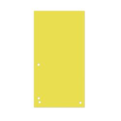 Donau Przekładki Karton 1/3 A4, 235x105mm, 100szt., żółte 