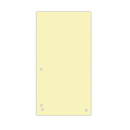 Donau Przekładki Karton 1/3 A4, 235x105mm, 100szt., żółte 