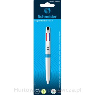 Długopis Automatyczny Schneider Take 4, M, 4 Kolory Wkładu, Blister, Mix Kolorów