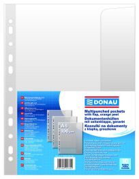 Donau Koszulki z klapką PP, A4, groszkowe, 100mikr., 10szt. 