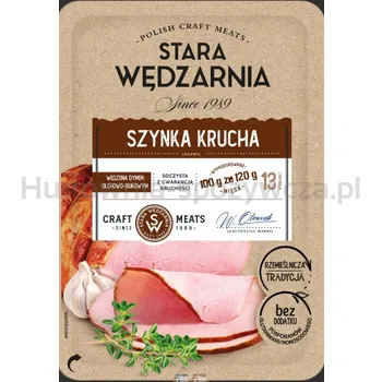 Szynka krucha plastry 100 g Stara Wędzarnia