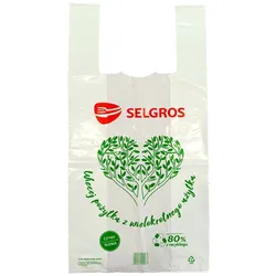 Torba zakupowa Selgros koszulka 37x73 cm