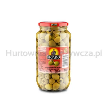 Hiszpańskie oliwki zielone drylowane pasteryzowane 920 g/450 g Figaro