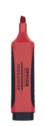 Zakreślacz OFFICE PRODUCTS z gumowym uchwytem, 2-5mm, czerwony