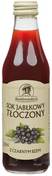 Sok Jabłkowy Tłoczony Z Owocem Czarnego Bzu 250 Ml