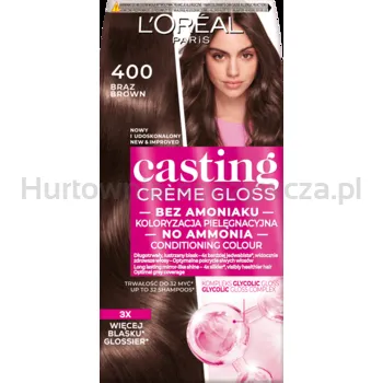 L'Oreal Paris Casting Creme Gloss Farba Do Włosów 400 Brąz 180 Ml