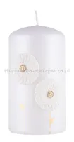 Świeca słupek DONAU HOME Dmuchawce, 70x130mm, biały - 2
