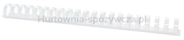 Grzbiety do bindowania OFFICE PRODUCTS, A4, 25mm (240 kartek), 50 szt., białe