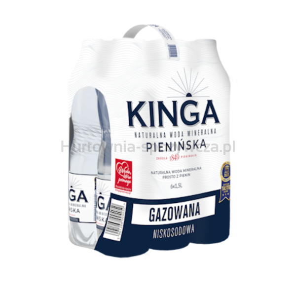 Woda Mineralna Kinga Pienińska 1,5l gazowana
