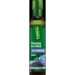 Kujawski olej lniany tłoczony na zimno z czarnuszką 250 ml