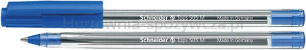 Schneider Długopis Tops 505, M, niebieski 