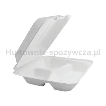 Huhtamaki Menubox 3-Dzielny Z Pulpy 23X20Cm 50Szt