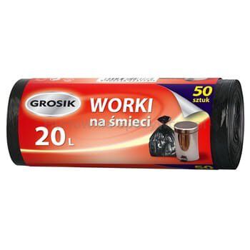 Grosik Worki Na Śmieci 20L 50 Sztuk