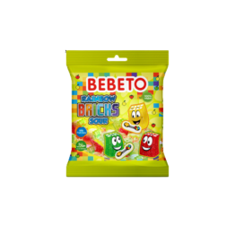 BEBETO RAINBOWS BRICKS SOUR 80g
