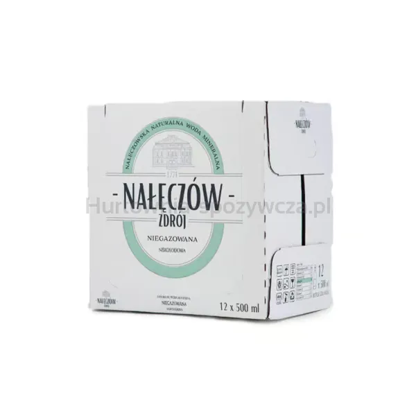 Woda NAŁĘCZÓW ZDRÓJ, niegazowana, butelka szklana, 500ml