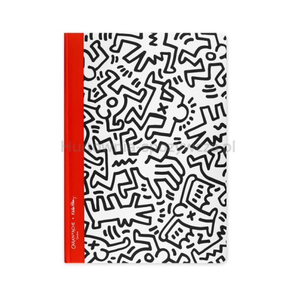 Notes CARAN D'ACHE, Keith Haring, kropki, A5
