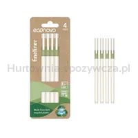 Econovo Cienkopis 0,4mm, 4 szt., biało-zielony - 2