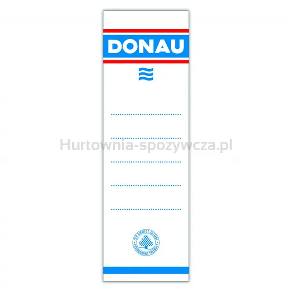 Donau Etykiety Samoprzylepne Do Segregatora 54X153Mm, Jednostronne, 20Szt. 