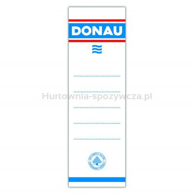 Donau Etykiety samoprzylepne do segregatora 54x153mm, jednostronne, 20szt. 
