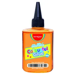 Klej w płynie KEYROAD, kolorowy, zmywalny, 90g, display