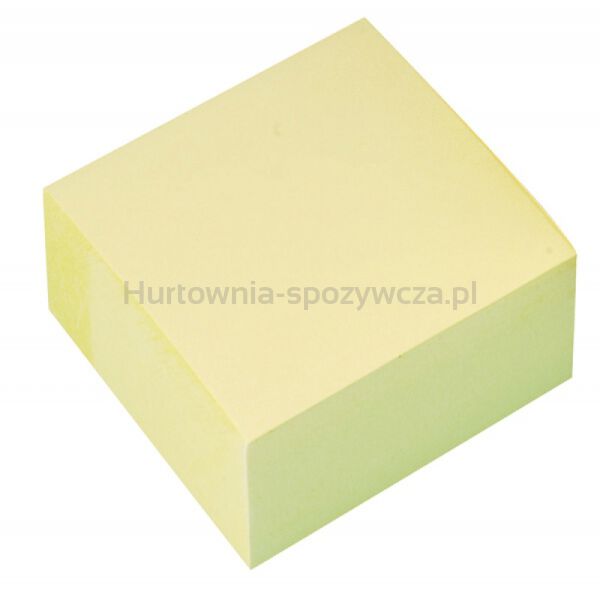 Q-Connect Kostka samoprzylepna 76x76mm, 400 kart., żółty  - 2