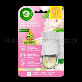 Air Wick Elektryczny Odświeżacz Powietrza Biała Peonia I Kwitnący Jaśmin Komplet 19 Ml