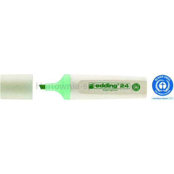 Zakreślacz E-24 ECOLINE EDDING, 2-5 mm, pastelowy zielony - 2