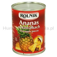 Ananas w kawałkach 580 ml Rolnik