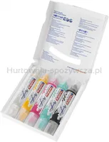 Marker akrylowy 3D e-5400 EDDING, podwójny, 2-3 mm, 5-10 mm, 5 szt., mix kolorów - 4