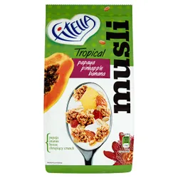 Fitella Musli Tropikalne Z Papają, Ananasem, Bananem I Nasionami Chia 300G