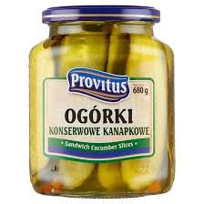 Provitus Ogórki Konserwowe Kanapkowe 680G