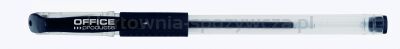 Office Products Długopis żelowy, gumowy uchwyt, 0,5mm, czarny 
