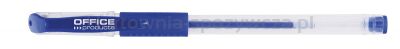 Długopis żelowy OFFICE PRODUCTS, gumowy uchwyt, 0,5mm, niebieski