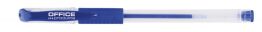 Długopis żelowy OFFICE PRODUCTS, gumowy uchwyt, 0,5mm, niebieski