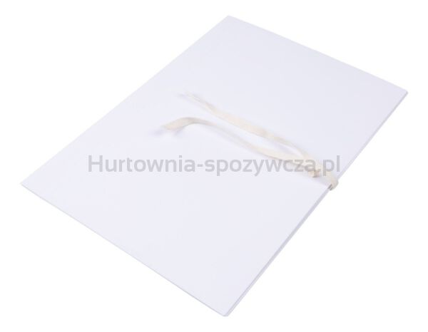 Teczka archiwizacyjna wiązana OFFICE PRODUCTS Budget Pro, 35mm, karton, biała wewn., A4, 250gsm, 3-skrz., biała - 2