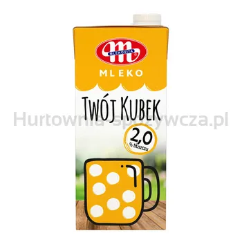 Mlekovita Mleko UHT Twój Kubek 2% tł. 1l