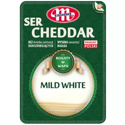Mlekovita Ser Cheddar Mild White plastry 300g