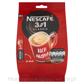 Nescafé 3In1 Classic Rozpuszczalny Napój Kawowy 10 X 16,5G