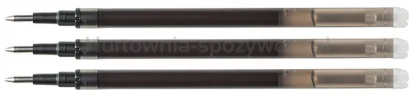 Q-Connect Wkład Do Długopisu Wymazywalnego 1,0Mm, 3Szt., Zawieszka, Czarny 