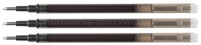 Q-Connect Wkład do długopisu wymazywalnego 1,0mm, 3szt., zawieszka, czarny 